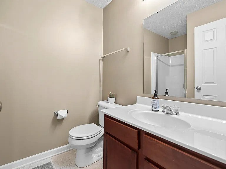 Lower level suite bathroom