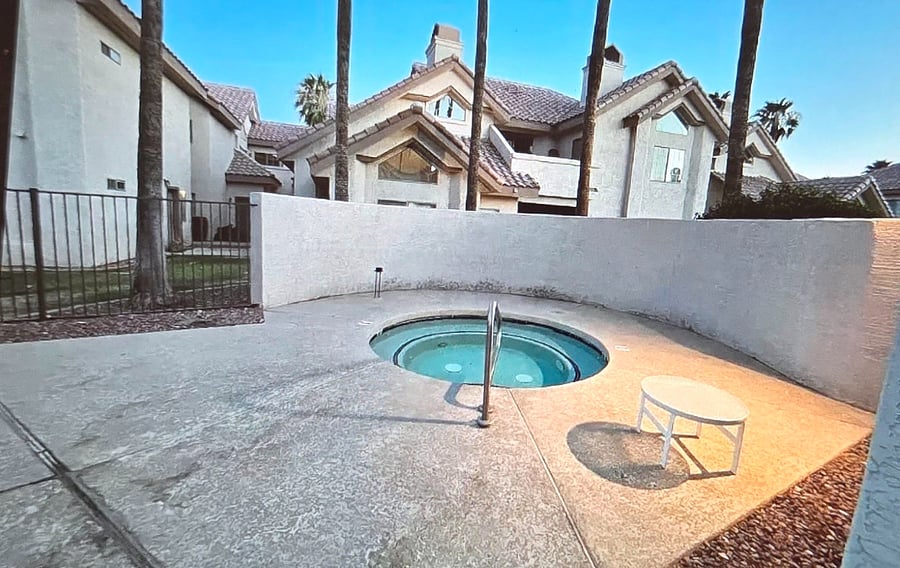 gated community hot spa area