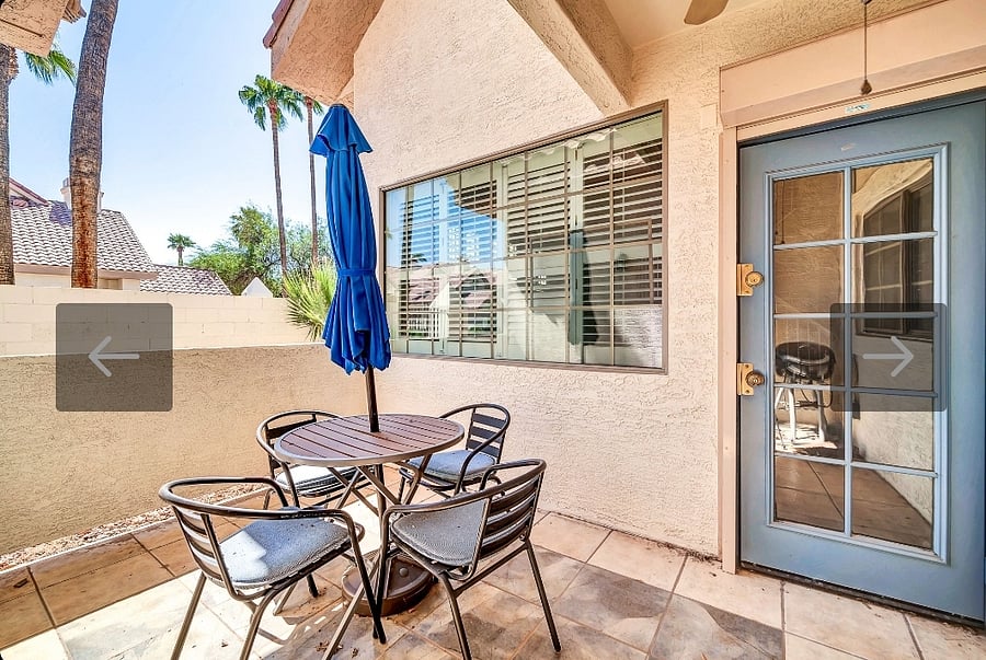 private partially-covered patio