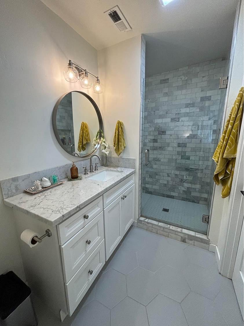 Master bathroom.