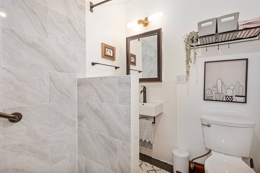 Newly renovated bathroom