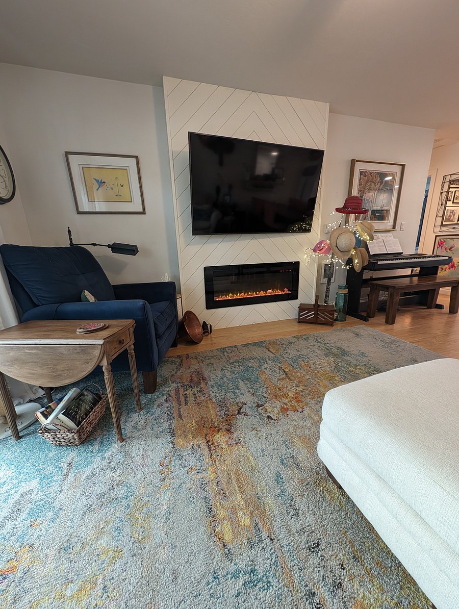 Fireplace in living room