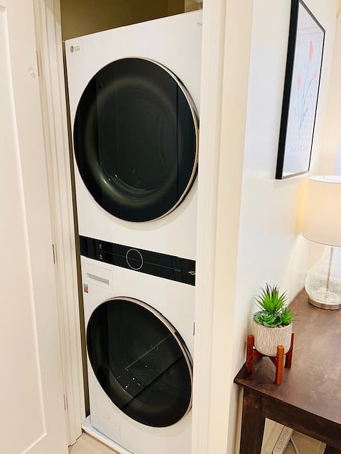 In Home Washer and Dryer.