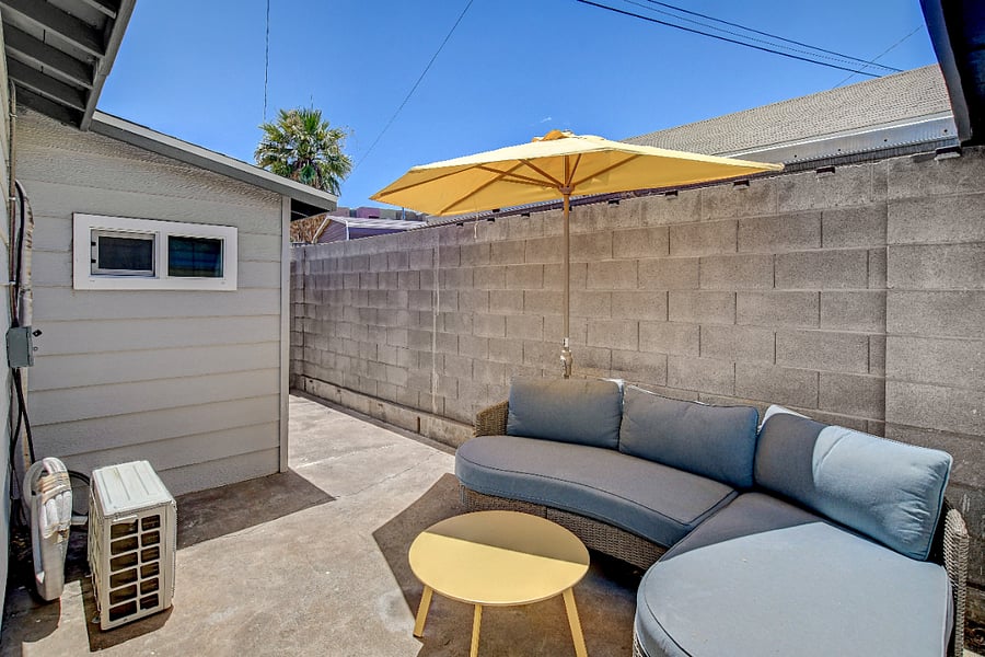 Cute Lil patio on the side of the Casita