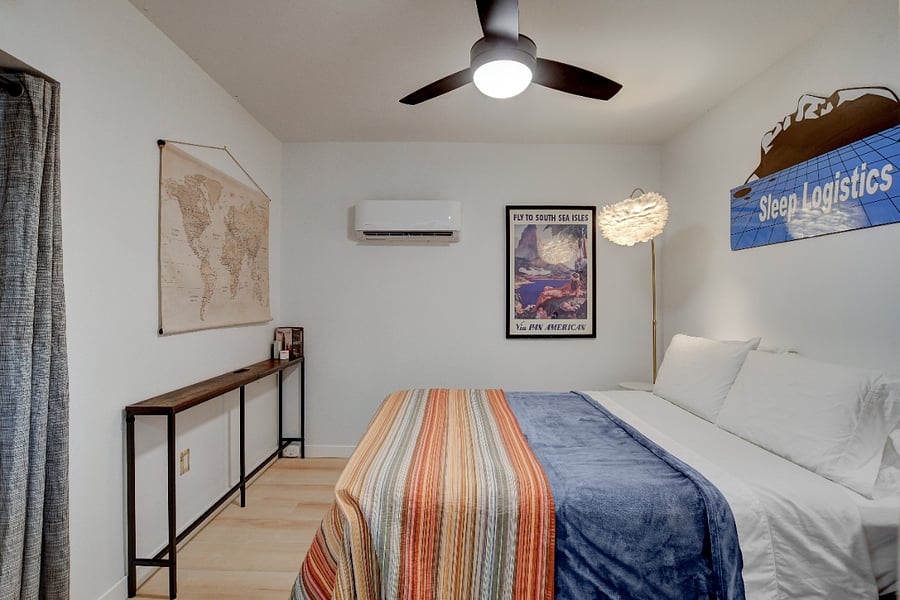Main Home 2nd bedroom with its own HVAC