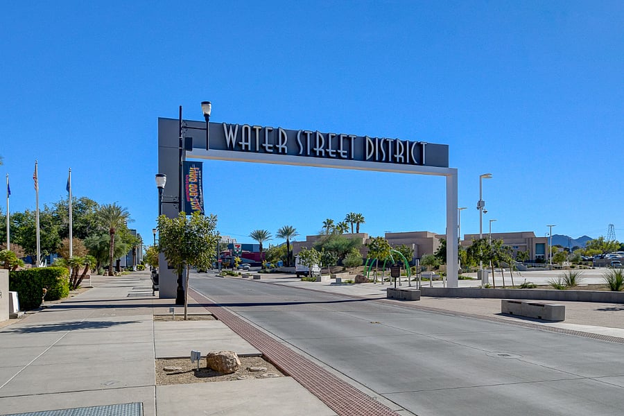 Water Street is a 4 minute walk from the compound