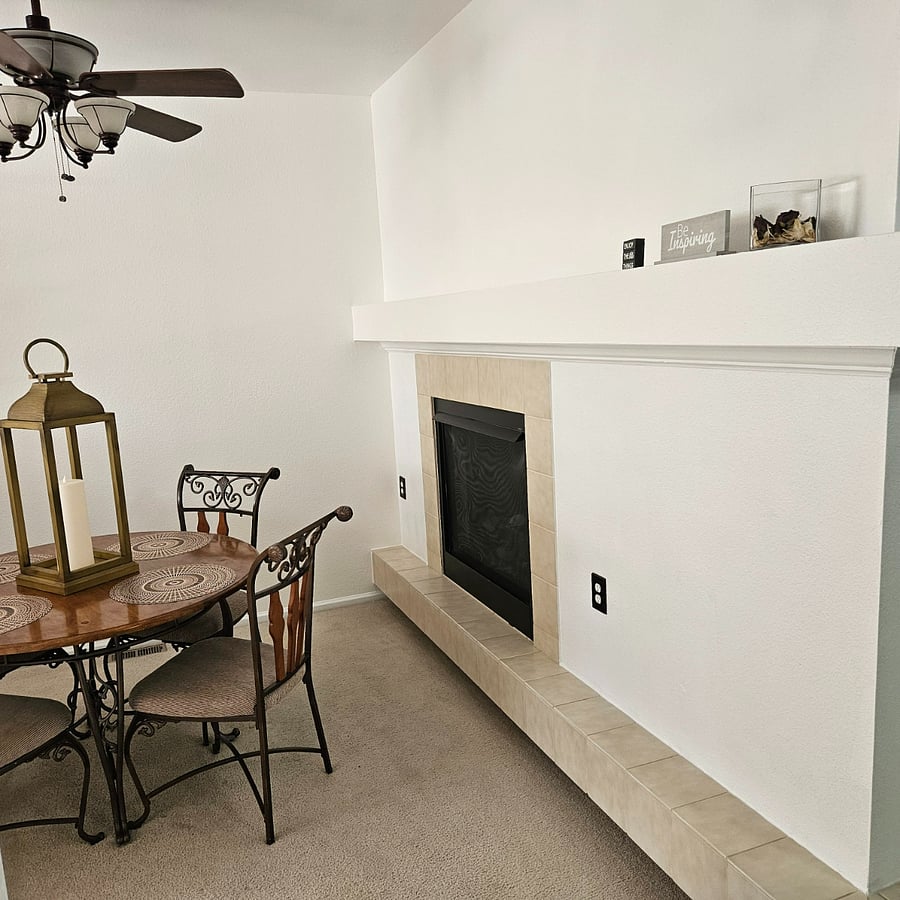 Dining Room with 2-way fireplace