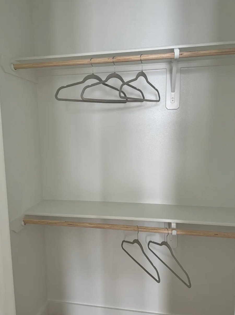 Private walkin closet in shared