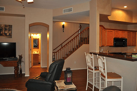 Stair and 1/2 bath
