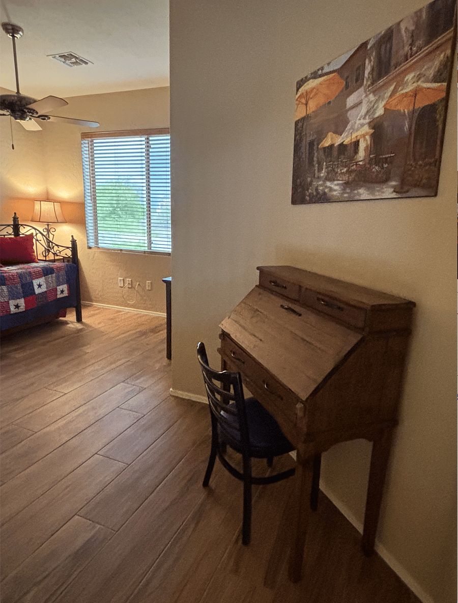 Loft with desk