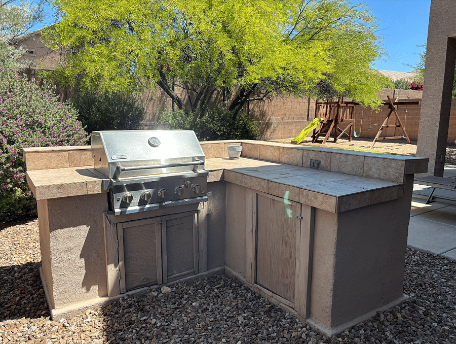 Built in BBQ