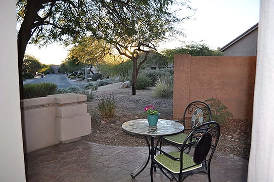 Breakfast patio