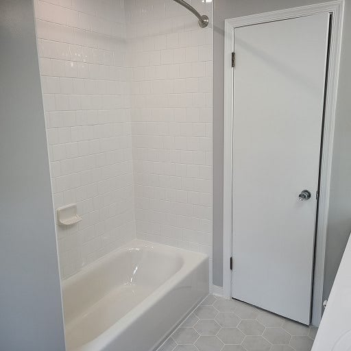 Hallway bathroom doorway view