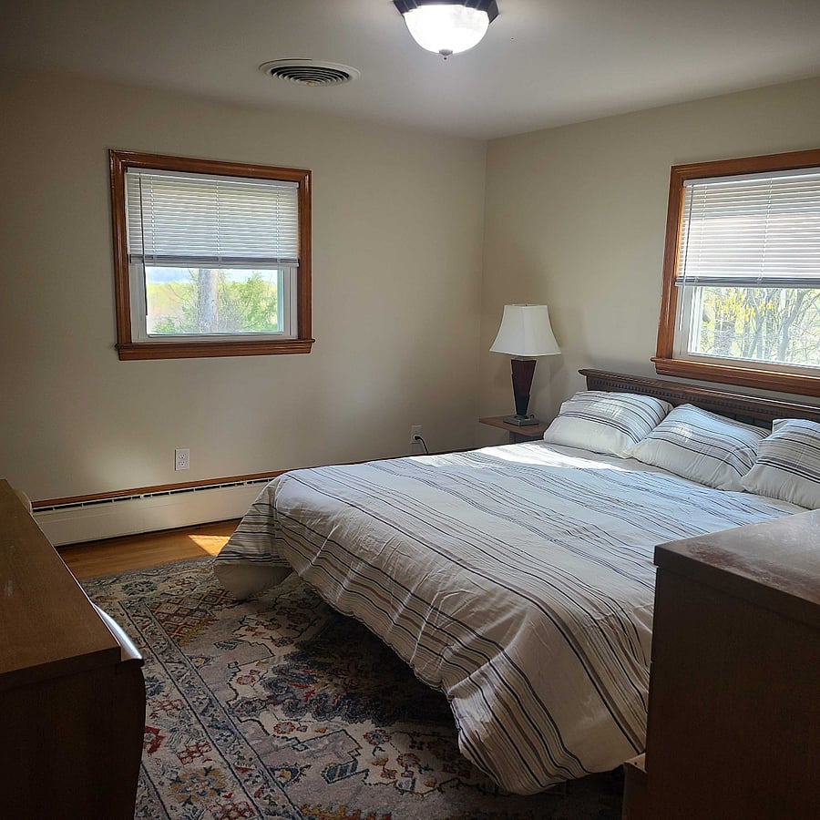 Master bedroom with king bed