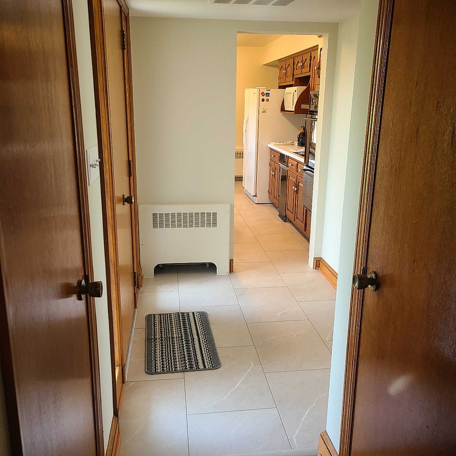 In hallway towards kitchen
