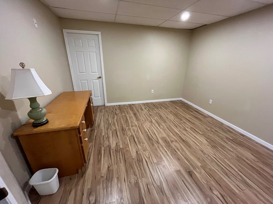 3rd room - quiet study space, storage, or stretching.