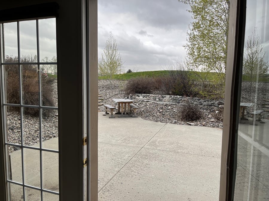 Enjoy a sunny pic nic in the rock garden - space designated for tenants.
