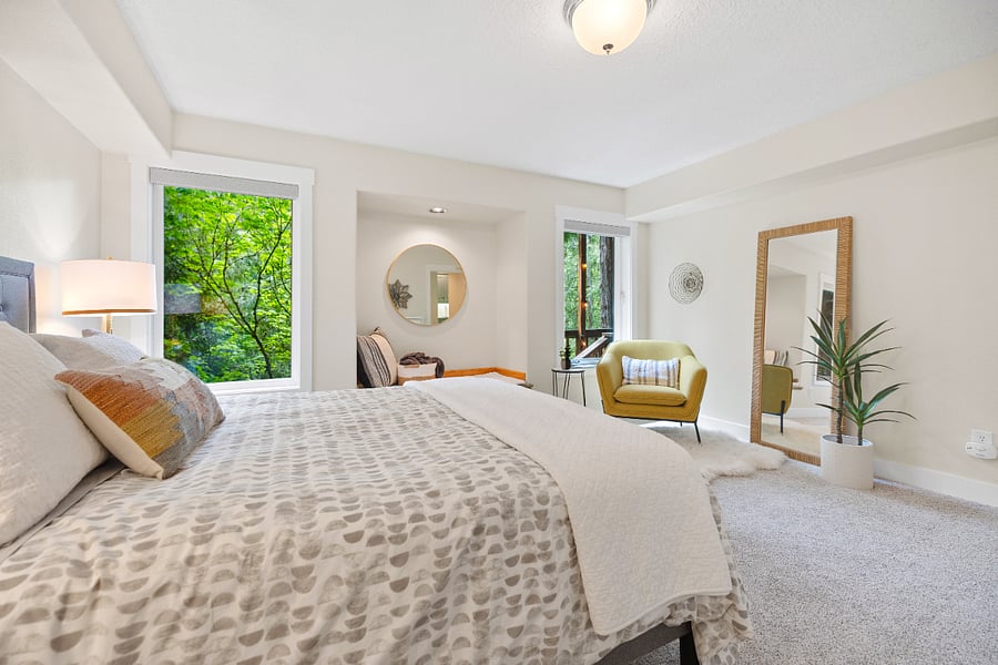 Lush Views from Your Cozy Bed