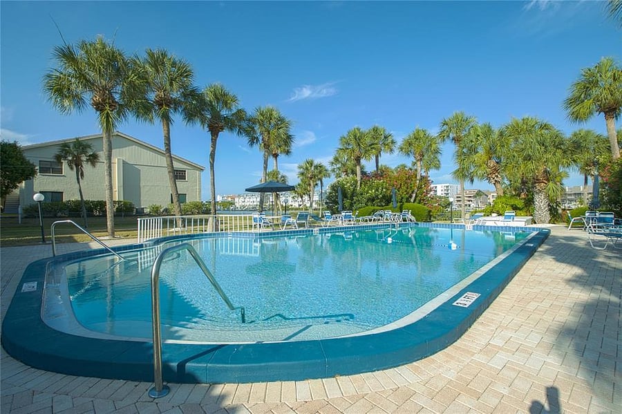 Condo clubhouse pool