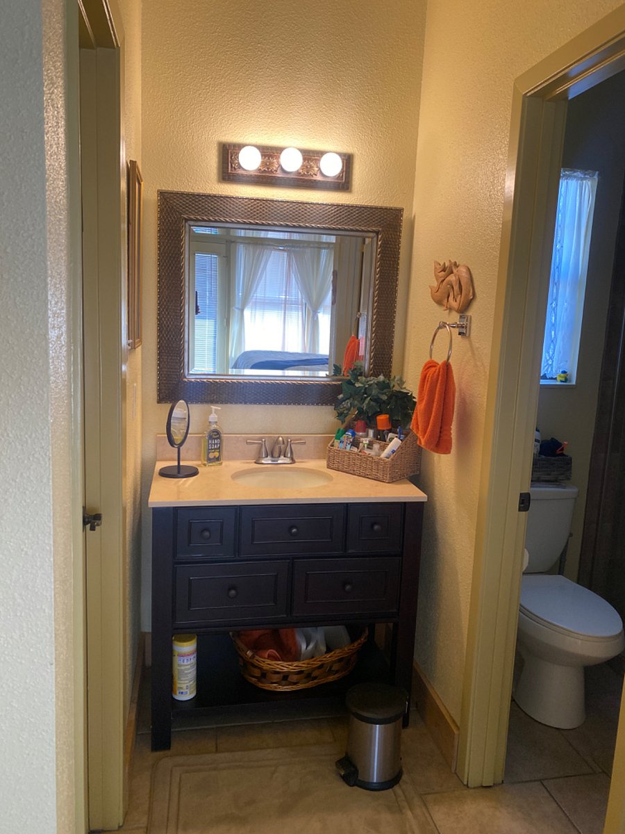 Vanity area Bedroom One