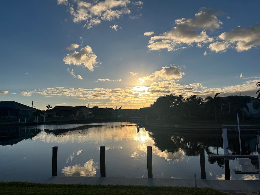 Can't beat this view at the end of the day.  