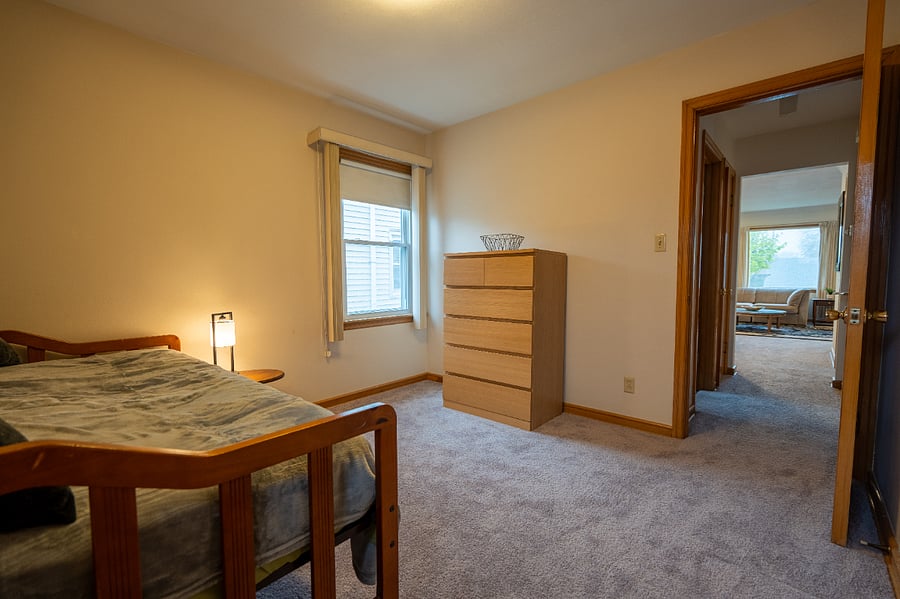 Second bedroom, daybed with balcony access