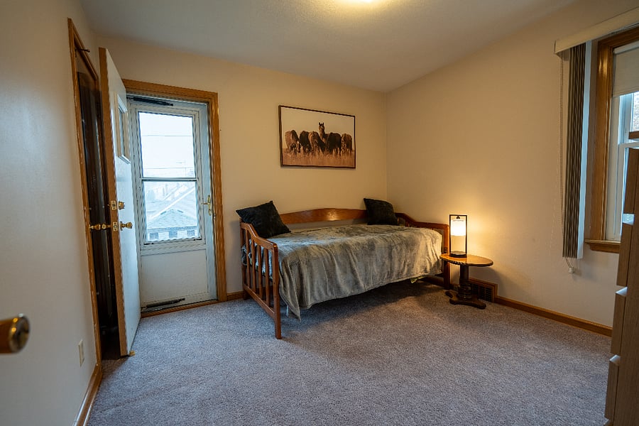 Second bedroom, daybed with balcony access