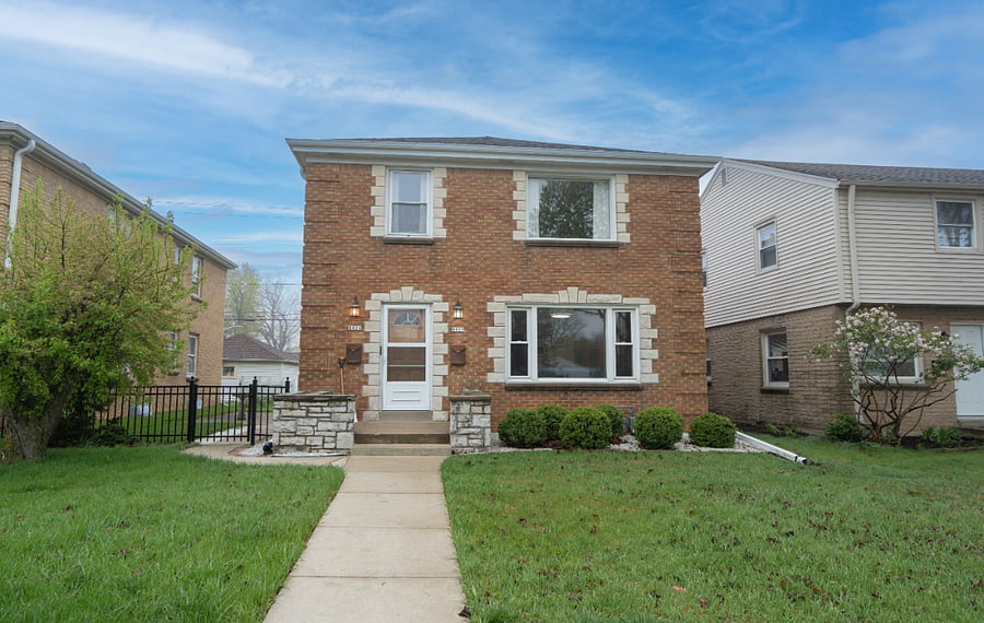Front of duplex - upper