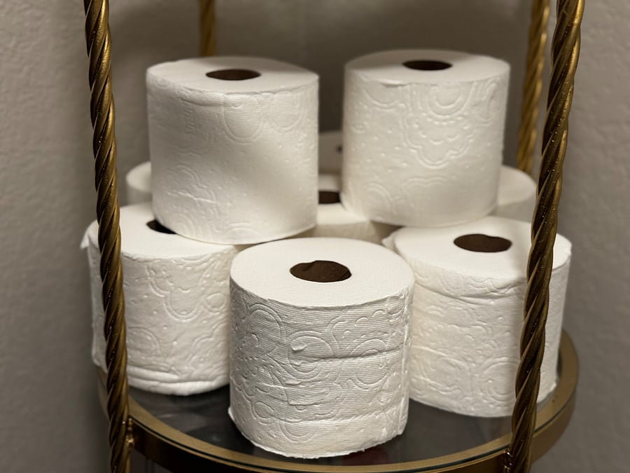 Extra toilet tissue