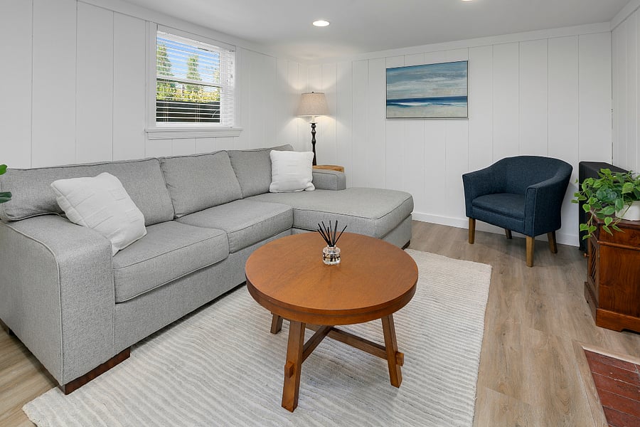 Basement living space