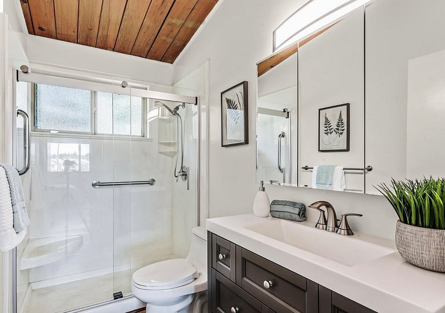 The bathroom!