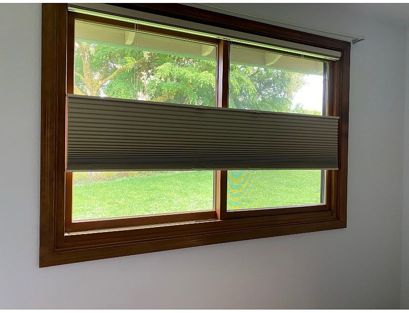 All window blinds are of the highest quality up-down/down-up blackout in bedrooms.