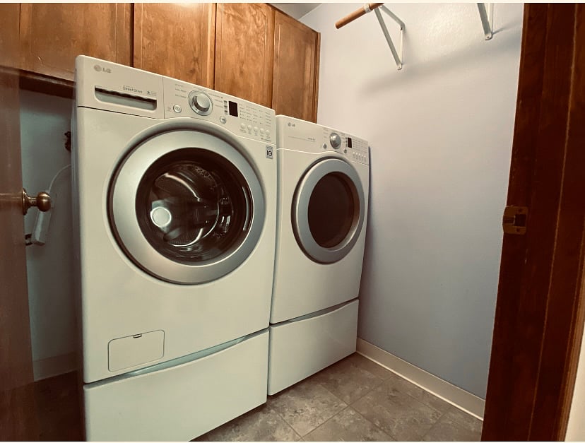 High capacity washers - we provide detergent for you.