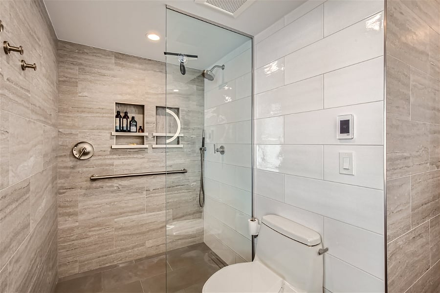 Master bath walk-in shower