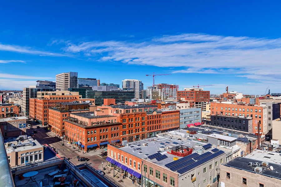 Views from the rooftop patio.