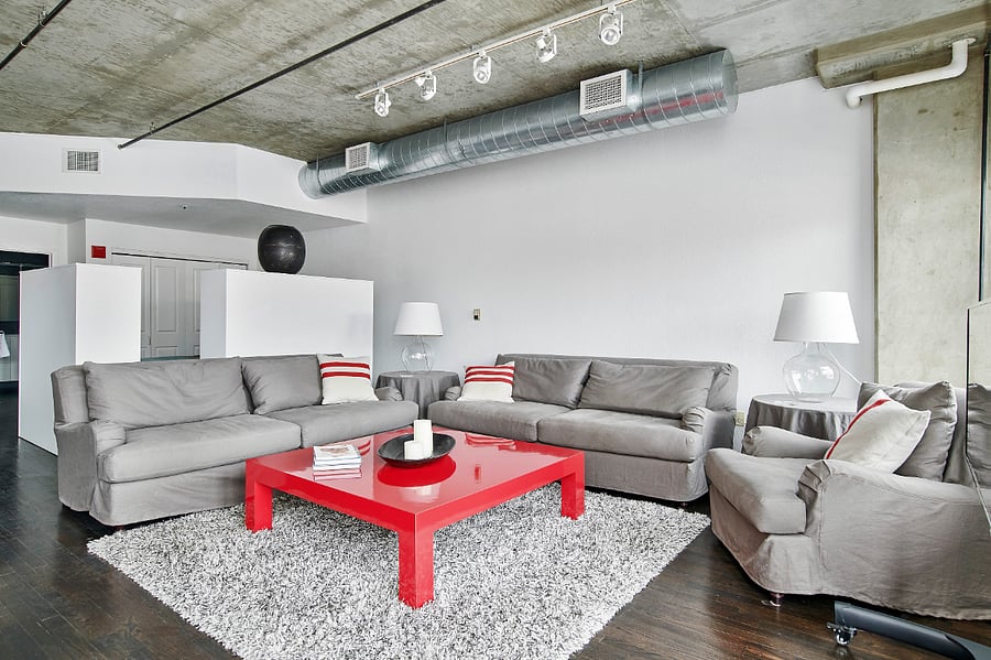 Living room and tv area.
