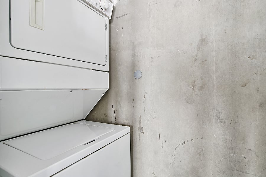 In unit washer and dryer.