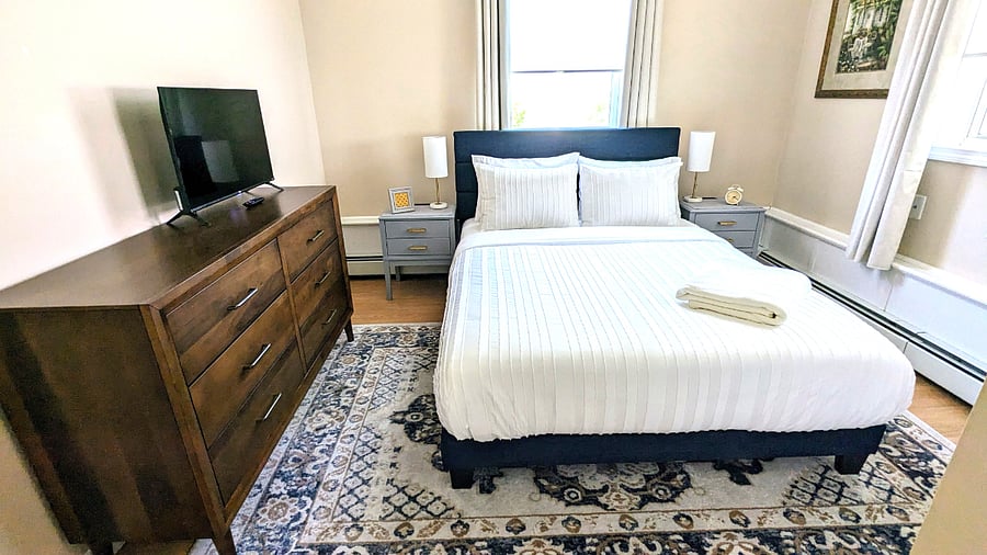 Primary Bedroom with Blackout Curtains