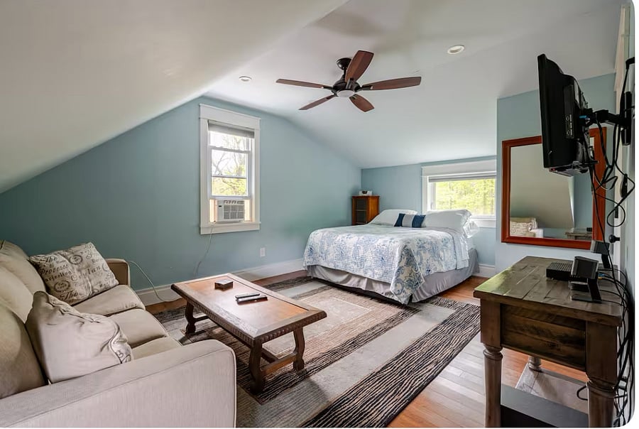 Master bedroom on second floor