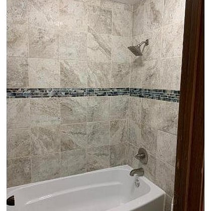 Jack and Jill Bath tub/shower