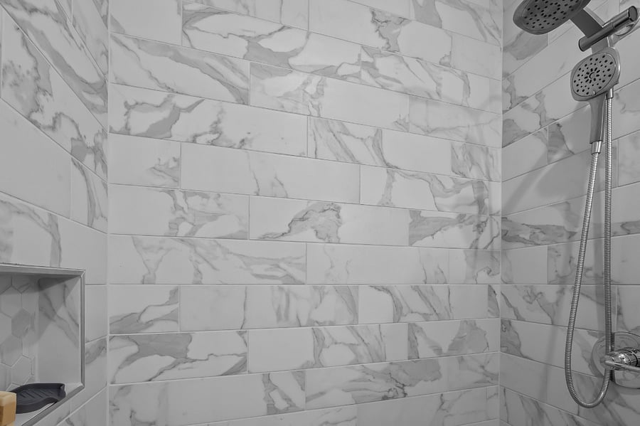 Combination rain showerhead & hand shower give you options for how you want to shower!