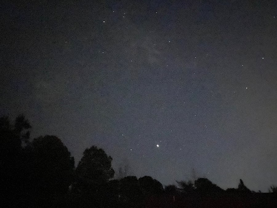 On clear nights, its not uncommon to spot plenty of stars a peaceful way to end the day.
