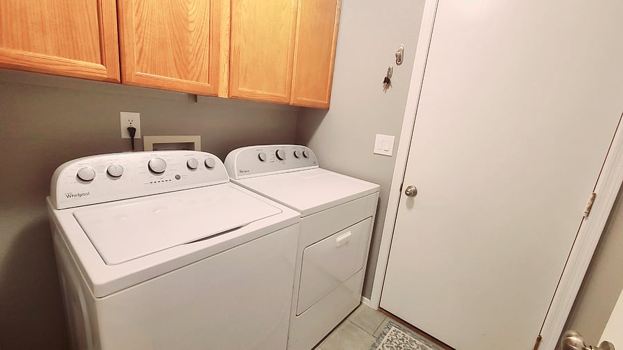For your convenience, we provide a full-sized washer and dryer for your use during your stay. It's our way of ensuring that you have everything you need for a comfortable and stress-free visit.