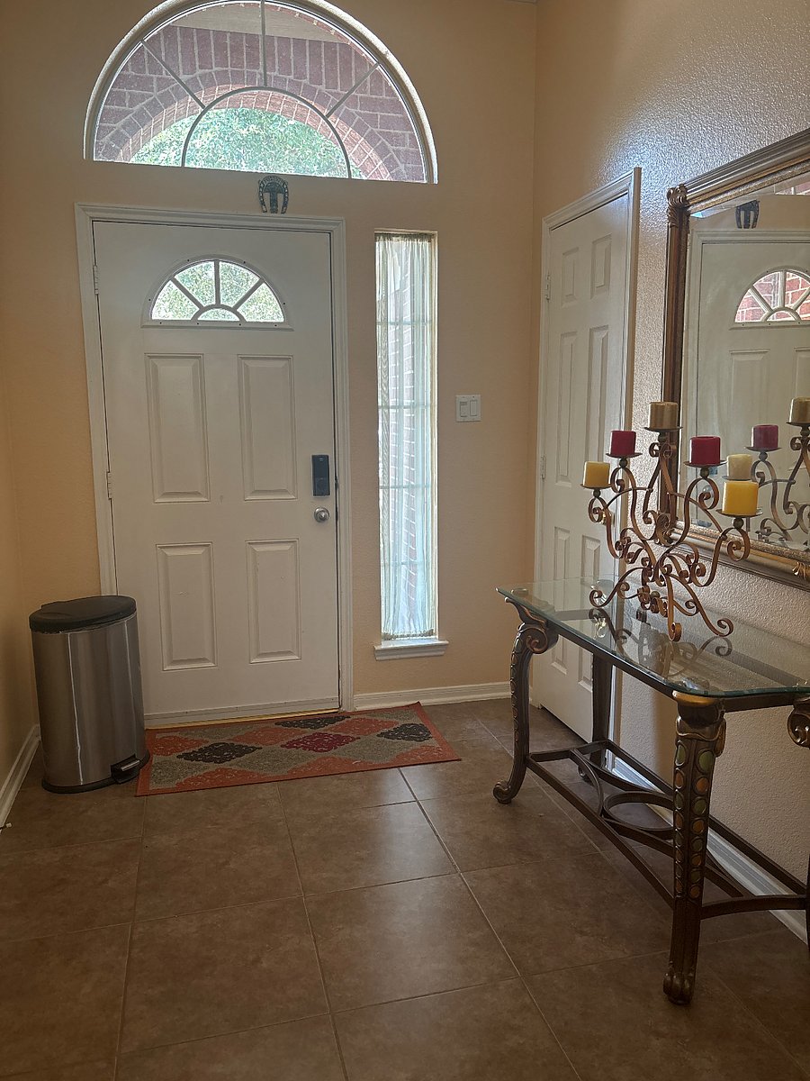 entrance to the house