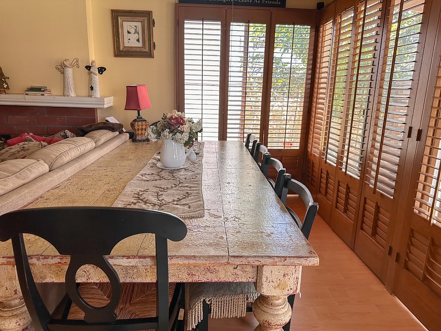 One of 3 dining areas.