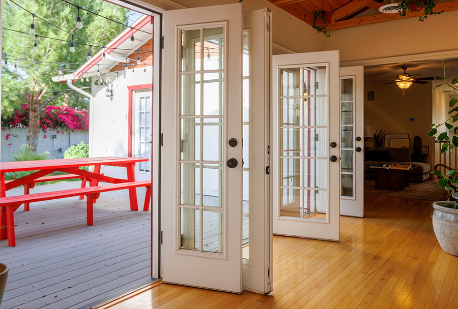 Dining Hallway + Patio Entrance
