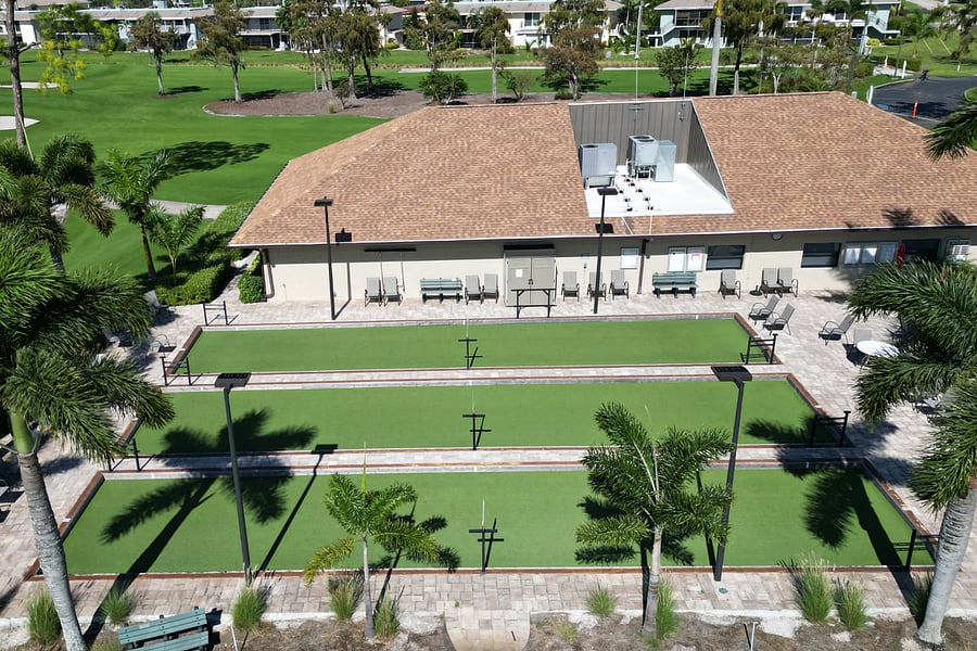Bocce Courts and Administration building