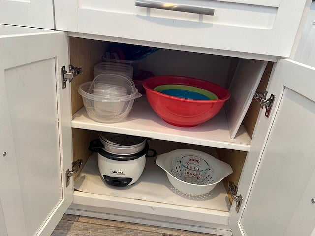 Rice Cooker with plasticware
