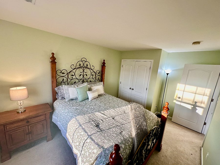 Second Bedroom -Queen Bed (Private Bath in Hall.)