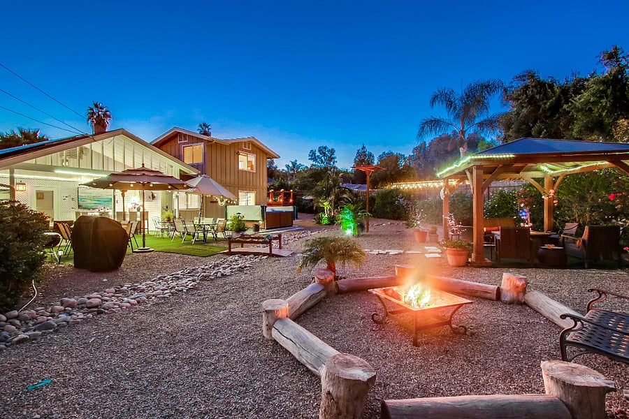 Enjoy the ambiance of the wood firepit.  roast your mashmellows and make smores